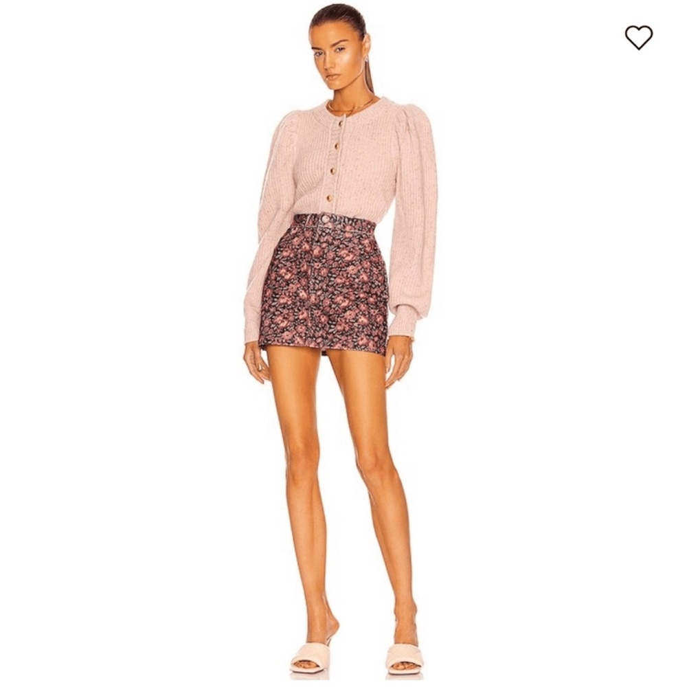 LoveShackFancy Hollywood Floral Mino Skirt